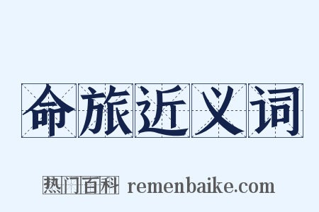 命旅近义词是什么意思的图片